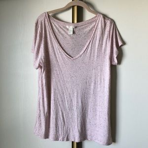 H&M Pink V Neck